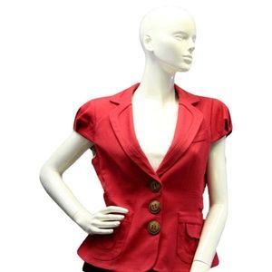 Nanette Lepore Red Short Sleeve Sz 12 (SKU…